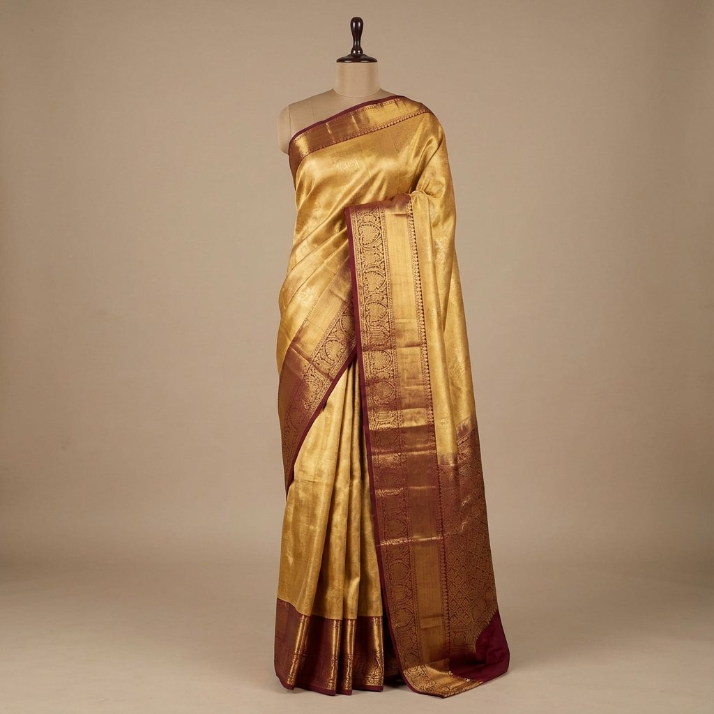 Golden Temple Border Saree